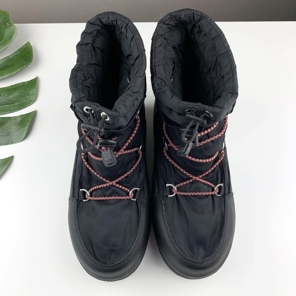 Hunter Original Snow Boots Black Short Quilted Waterproof Platform Women’s 8 - Picture 2 of 13